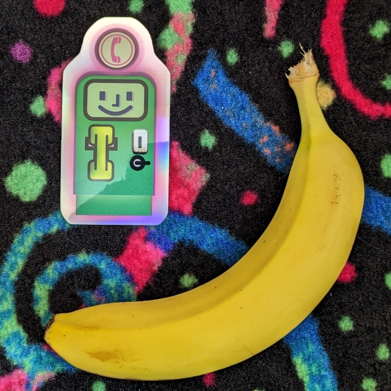product alongside a banana